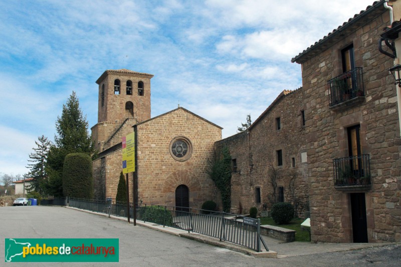 L'Estany - Església del Monestir, façana (Foto: Albert Esteves, 2016) L'Estany - Església del Monestir, façana