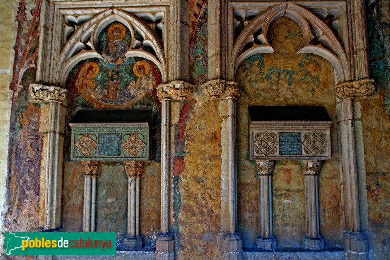Barcelona - Monestir de Pedralbes, tombes d´Elionor de Pinós i Constança de Cardona (Foto: <i>Alfred Abad</i>, 2010) Barcelona - Monestir de Pedralbes, tombes d´Elionor de Pinós i Constança de Cardona
