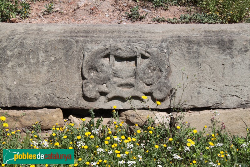 Calders - Mas Llucià, llinda exterior (Foto: Albert Esteves, 2016) Calders - Mas Llucià, llinda exterior