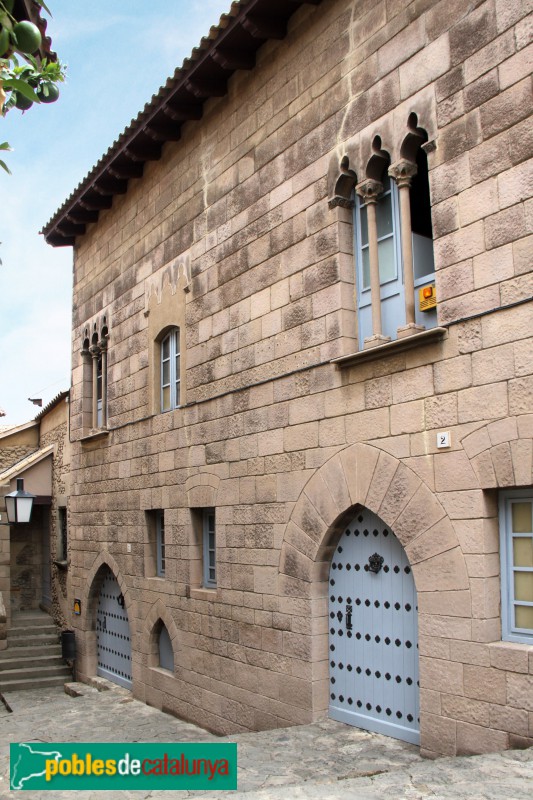Barcelona - Poble Espanyol, casa Ciurana (Morella) (Foto: Albert Esteves, 2016) Barcelona - Poble Espanyol, casa Ciurana (Morella)