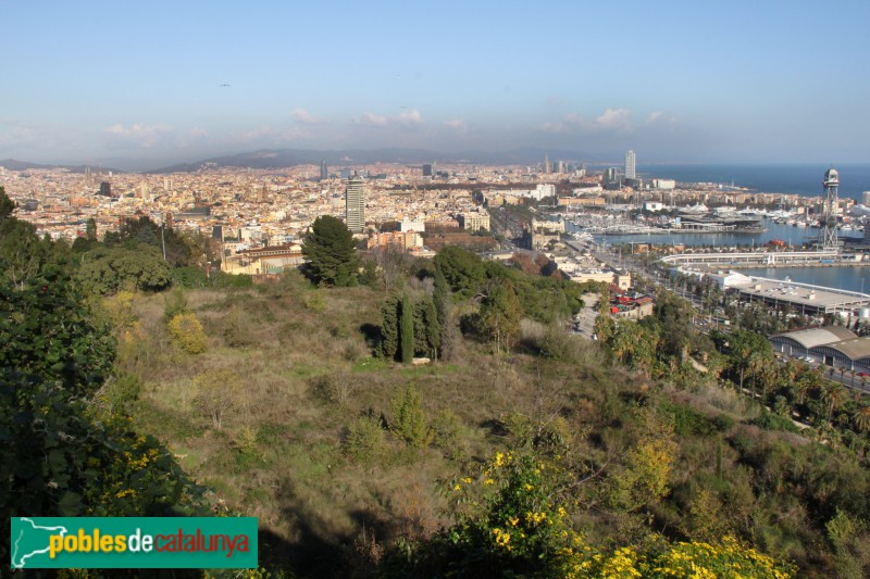 Barcelona - Panoràmica des dels Jardins del Mirador de l'Alcalde (Foto: Albert Esteves, 2016) Barcelona - Panoràmica des dels Jardins del Mirador de l'Alcalde