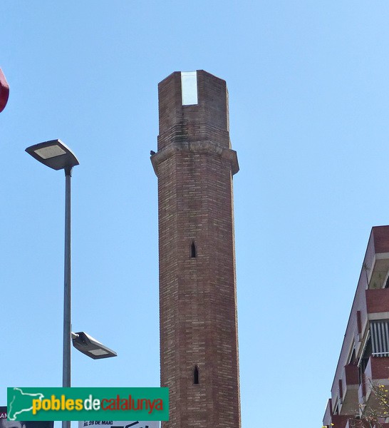 Barcelona - Pilar d'aigua de la Sagrera. Detall part superior. (Foto: Graciel·la Vidal, 2017) Barcelona - Pilar d'aigua de la Sagrera. Detall part superior.