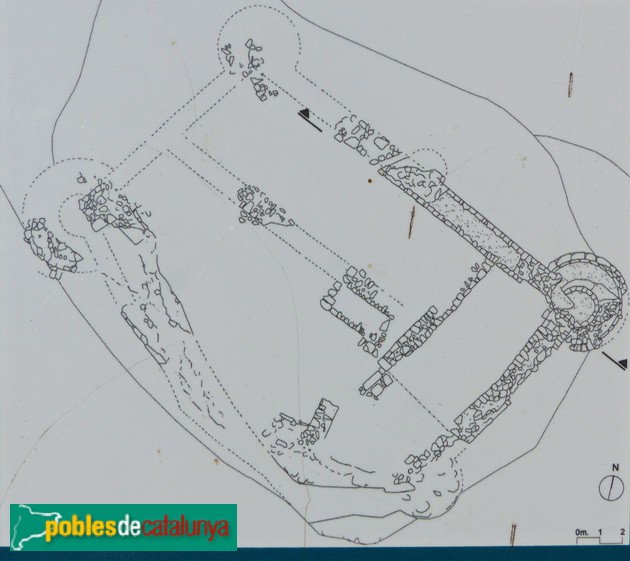 El Brull - Castell. Planta <i>Servei Patrimoni Diputació</i>