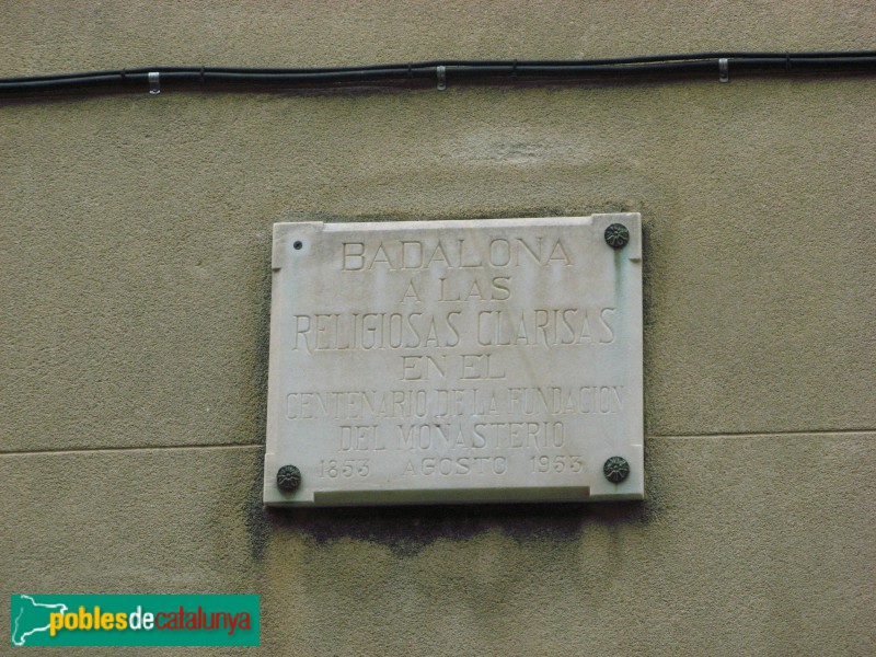 Badalona - Monestir Clarisses (Foto: Albert Esteves, 2007) Badalona - Monestir Clarisses