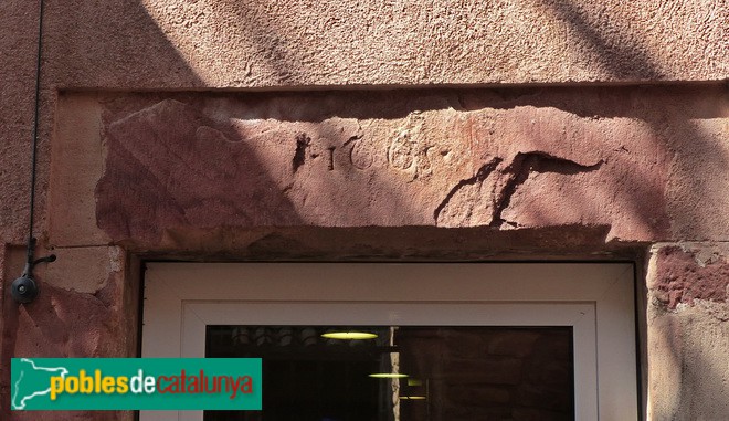 Llinda de 1665. Carrer de Dalt (Foto: Graciel·la Vidal, 2017) Llinda de 1665. Carrer de Dalt