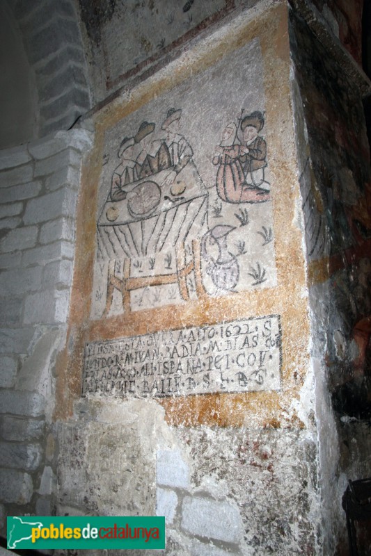 Salardú - Sant Andreu, pintures murals (Foto: Albert Esteves, 2017) Salardú - Sant Andreu, pintures murals