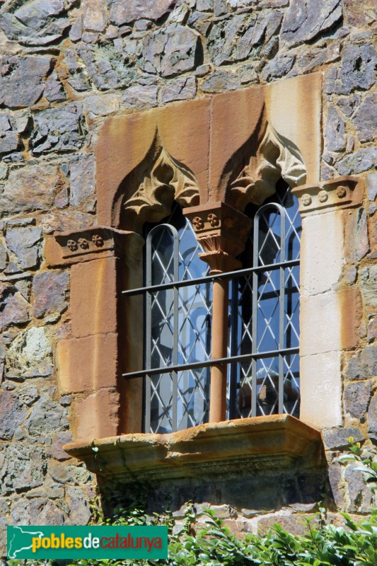 Palafrugell - Cap Roig, detall del castell (Foto: Albert Esteves, 2017) Palafrugell - Cap Roig, detall del castell