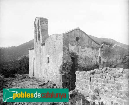 Capella d'Eramprunyà (Foto: Emili Pellicer -Arxiu fotogràfic C.E.C.-, anys vint) Capella d'Eramprunyà