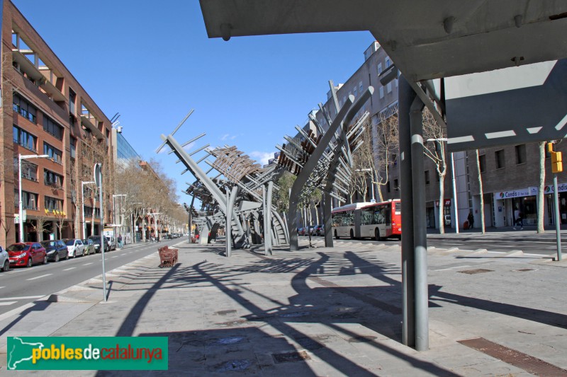 Barcelona - Pèrgoles Avinguda Icària (Foto: Albert Esteves, 2018) Barcelona - Pèrgoles Avinguda Icària