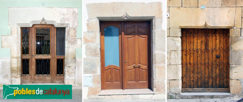 Vilagrassa - Portals mixtilinis i conopials (Foto: Albert Esteves, 2018) Vilagrassa - Portals mixtilinis i conopials