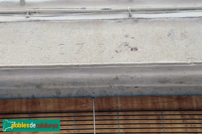 Preixana - Llinda, 1795 (Foto: Albert Esteves, 2018) Preixana - Llinda, 1795