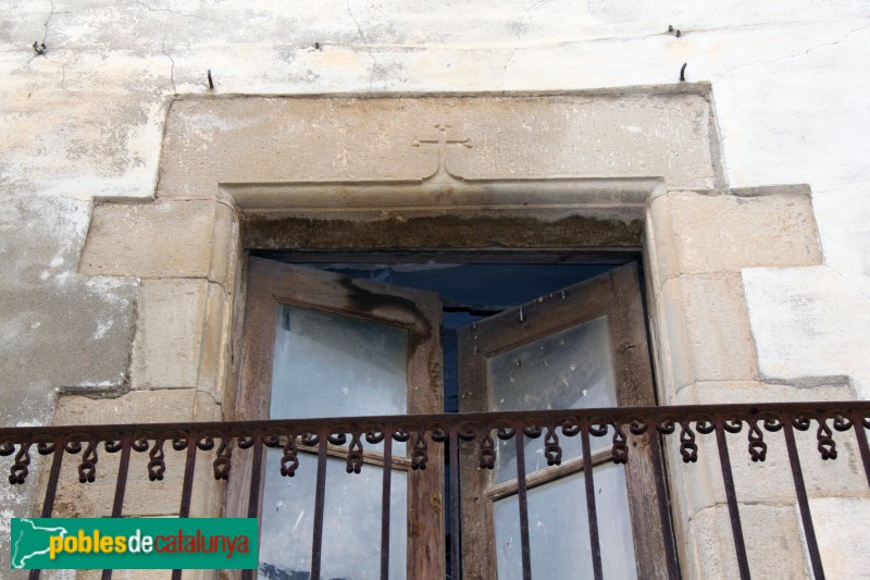 Preixana - Llinda amb creu (Foto: Albert Esteves, 2018) Preixana - Llinda amb creu