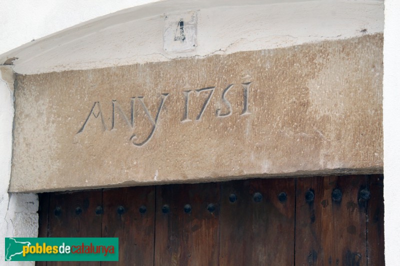 Preixana - Llinda, 1751 (Foto: Albert Esteves, 2018) Preixana - Llinda, 1751