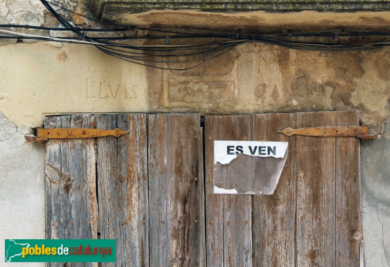 Preixana - Llinda, molt desgastada (Foto: Albert Esteves, 2018) Preixana - Llinda, molt desgastada