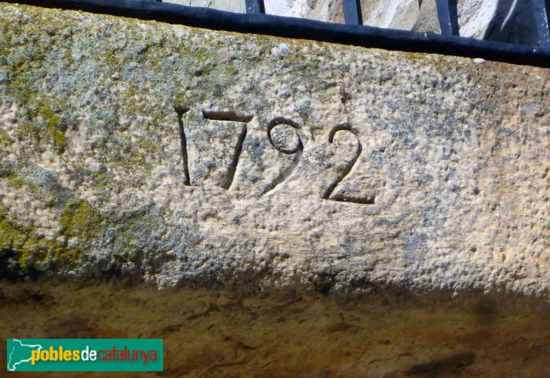 Tàrrega - Claravalls, carrer Església, 1 (detall) Tàrrega - Claravalls, carrer Església, 1 (detall)