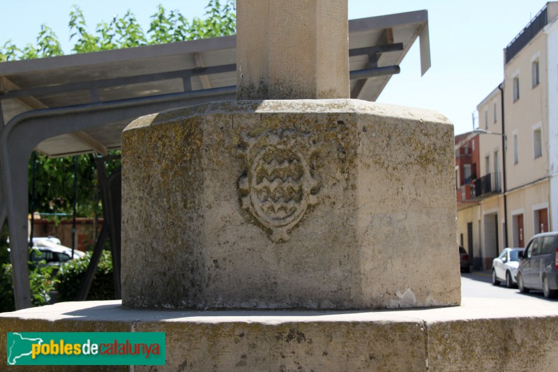 Anglesola - Creu de Santa Anna (Foto: Josep Salvany -Fons Salvany, Biblioteca de Catalunya-, 2018) Anglesola - Creu de Santa Anna