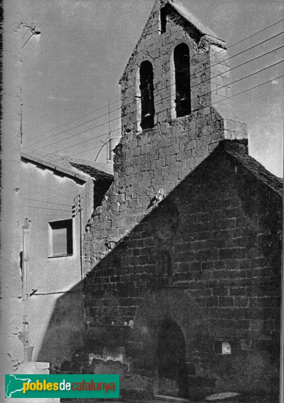 Tornabous - Església de Sant Sebastià (La Guàrdia d'Urgell) (Foto: 1968) Tornabous - Església de Sant Sebastià (La Guàrdia d'Urgell)