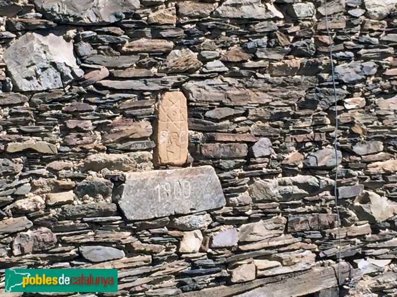 Montcorbau - Borda dels Ponin, detall (Foto: Albert Esteves, 2018) Montcorbau - Borda dels Ponin, detall