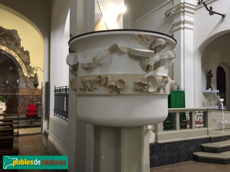 Sant Joan Despí - Púlpit de l'església de Sant Joan (Foto: Albert Esteves, 2018) Sant Joan Despí - Púlpit de l'església de Sant Joan