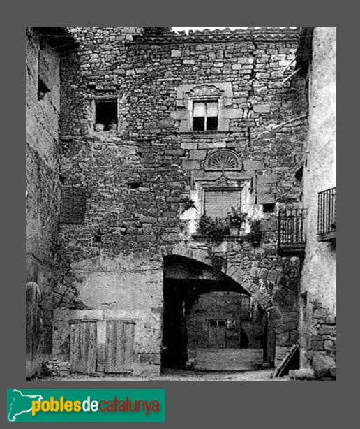 Guimerà - La Cort del Batlle (Foto: inicis segle XX) Guimerà - La Cort del Batlle