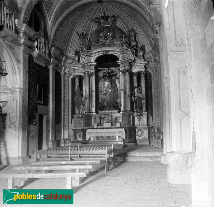 Guimerà - Santa Maria de la Bovera (Foto: Francesc Blasi -Arxiu Fotogràfic Centre Excursionista de Catalunya, 1925) Guimerà - Santa Maria de la Bovera