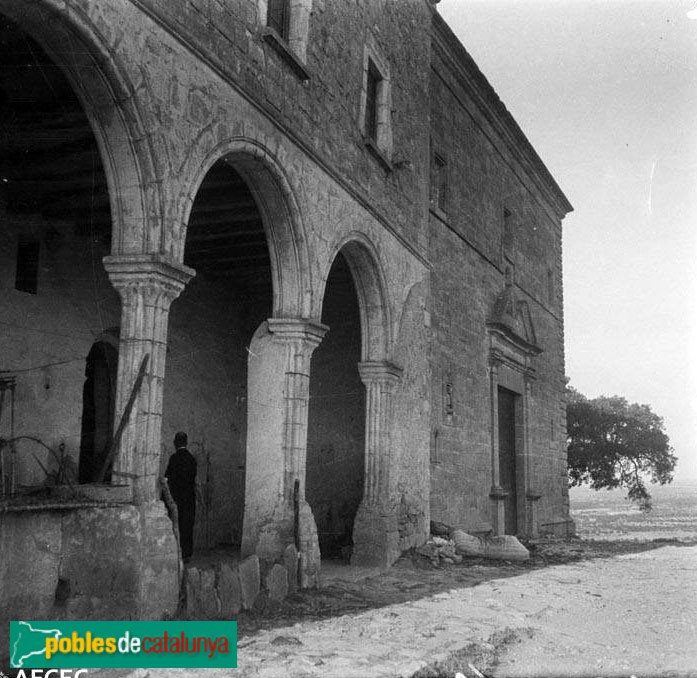 Guimerà - Santa Maria de la Bovera (Foto: Francesc Blasi -Arxiu Fotogràfic Centre Excursionista de Catalunya, 1925) Guimerà - Santa Maria de la Bovera