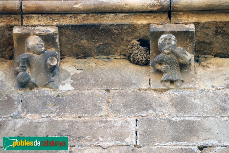 Vallbona de les Monges - Mènsules de l'absis del monestir (Foto: Albert Esteves, 2018) Vallbona de les Monges - Mènsules de l'absis del monestir