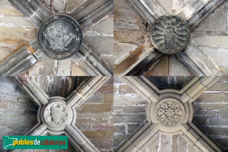 Vallbona de les Monges - Claustre del monestir. Claus de volta (Foto: Albert Esteves, 2018) Vallbona de les Monges - Claustre del monestir. Claus de volta