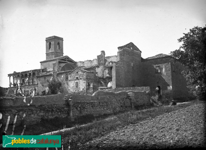 Bellpuig - Convent de Sant Bartomeu (Foto: <i>Lluís Paluzie -Arxiu fotogràfic C.E.C.-</i>, c1890) Bellpuig - Convent de Sant Bartomeu
