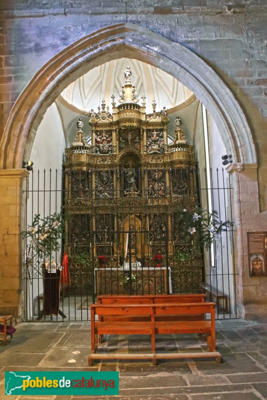 Agramunt - Església de Santa Maria, retaule del Roser (Foto: Albert Esteves, 2018) Agramunt - Església de Santa Maria, retaule del Roser