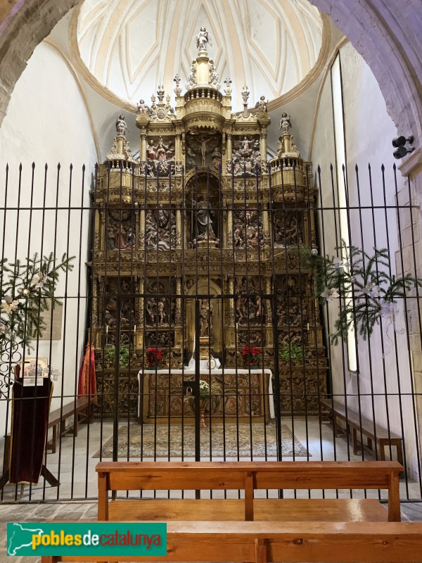 Agramunt - Església de Santa Maria, retaule del Roser (Foto: Albert Esteves, 2019) Agramunt - Església de Santa Maria, retaule del Roser