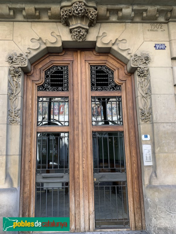 Barcelona - Diputació, 160-162 (Foto: Albert Esteves, 2019) Barcelona - Diputació, 160-162
