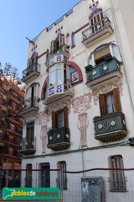 Barcelona - Casa Josep Sabadell (Meridiana, 99) (Foto: Albert Esteves, 2019) Barcelona - Casa Josep Sabadell (Meridiana, 99)