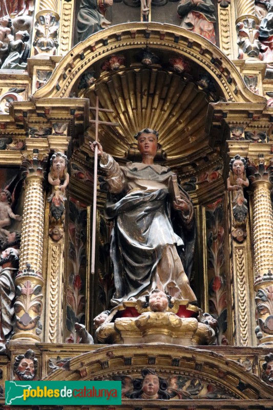 Agramunt - Església de Santa Maria, retaule del Roser (Foto: Albert Esteves, 2019) Agramunt - Església de Santa Maria, retaule del Roser