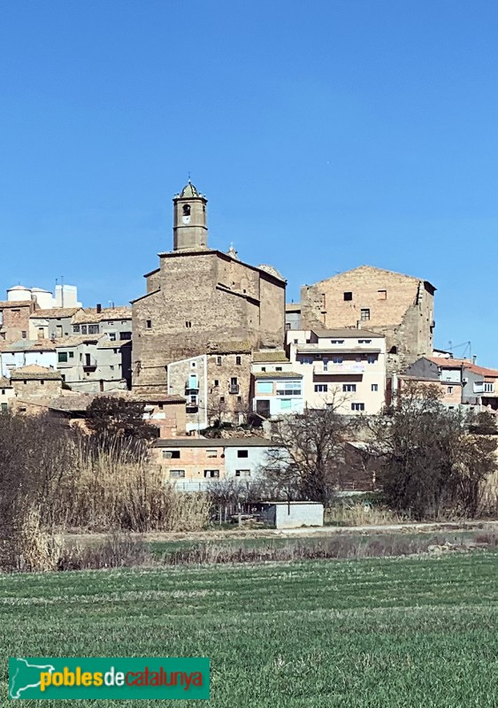 Puigverd d'Agramunt - Església de Sant Pere i castell (Foto: Albert Esteves, 2019) Puigverd d'Agramunt - Església de Sant Pere i castell