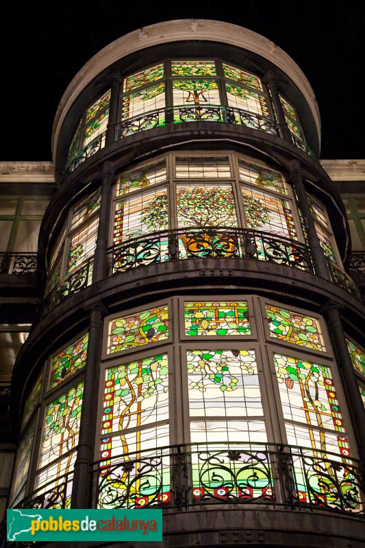 Barcelona - Façana interior de la casa Lleó Morera