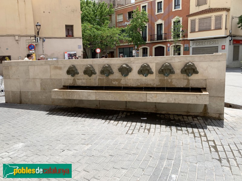 Olesa de Montserrat - Font de la plaça (Foto: Albert Esteves, 2019) Olesa de Montserrat - Font de la plaça