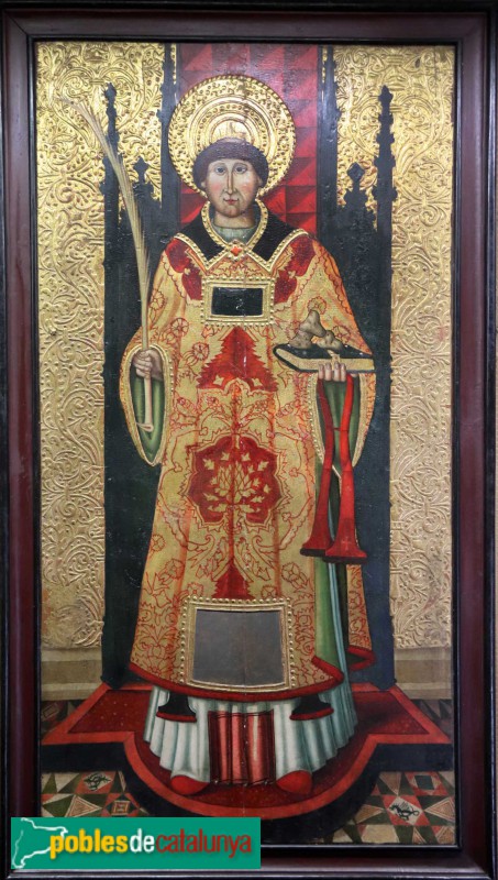 Museu de l'Enrajolada - Fragment del retaule de Sant Esteve, procedent de la Seu d'Urgell (segles XIV-XV) (Foto: Albert Esteves, 2019) Museu de l'Enrajolada - Fragment del retaule de Sant Esteve, procedent de la Seu d'Urgell (segles XIV-XV)