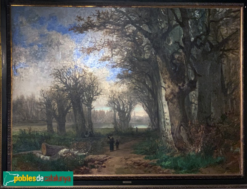 Museu de l'Enrajolada - Paisatge de Bellvitge, Lluís Rigalt i Farriols, 1876 (Foto: Albert Esteves, 2019) Museu de l'Enrajolada - Paisatge de Bellvitge, Lluís Rigalt i Farriols, 1876