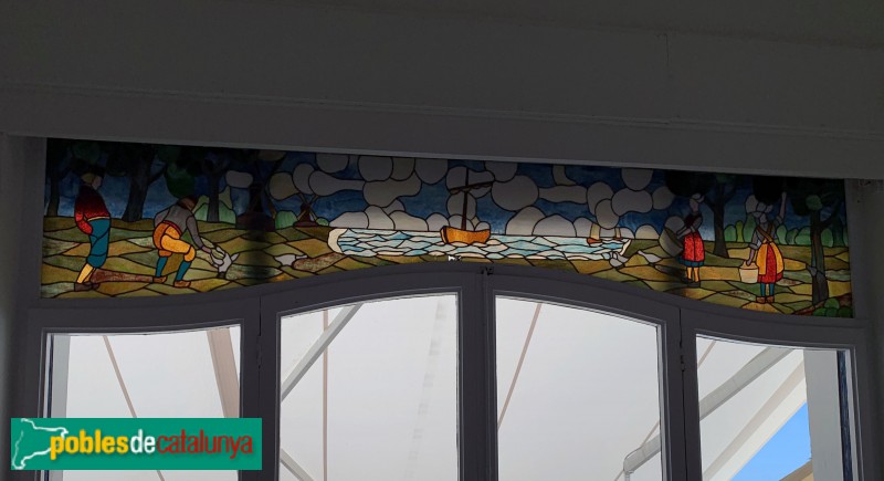 Sitges - Casa Conrad Subirà, vitrallas (Foto: Albert Esteves, 2019) Sitges - Casa Conrad Subirà, vitrallas