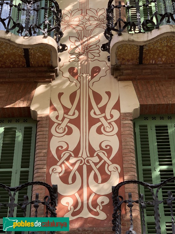 Barcelona - Casa Joan Baptista Rubinat (Or, 44) (Foto: Albert Esteves, 2019) Barcelona - Casa Joan Baptista Rubinat (Or, 44)