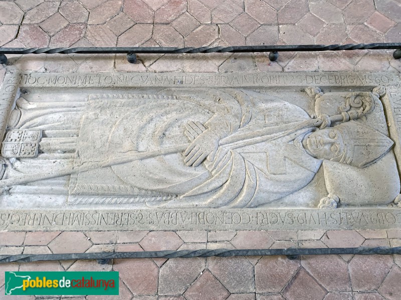 Monestir de Santes Creus - Sepulcre de l'abat Jaume Valls (1534-1560)