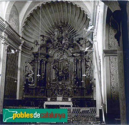 Nulles - Església de Sant Joan Baptista (Foto: Francesc Blasi -Arxiu Fotogràfic Centre Excursionista de Catalunya-, 1923) Nulles - Església de Sant Joan Baptista