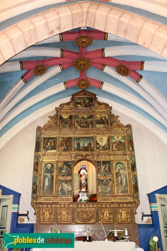 Vallmoll - Retaule renaixentista del Roser (Foto: Albert Esteves, 2019) Vallmoll - Retaule renaixentista del Roser