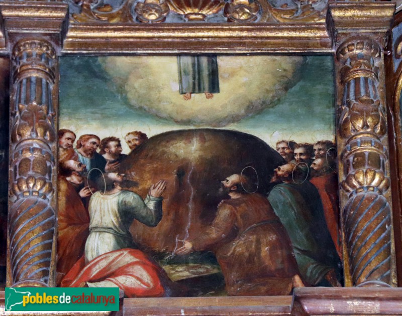 Vallmoll - Retaule renaixentista del Roser. L'Ascensió (Foto: Albert Esteves, 2019) Vallmoll - Retaule renaixentista del Roser. L'Ascensió