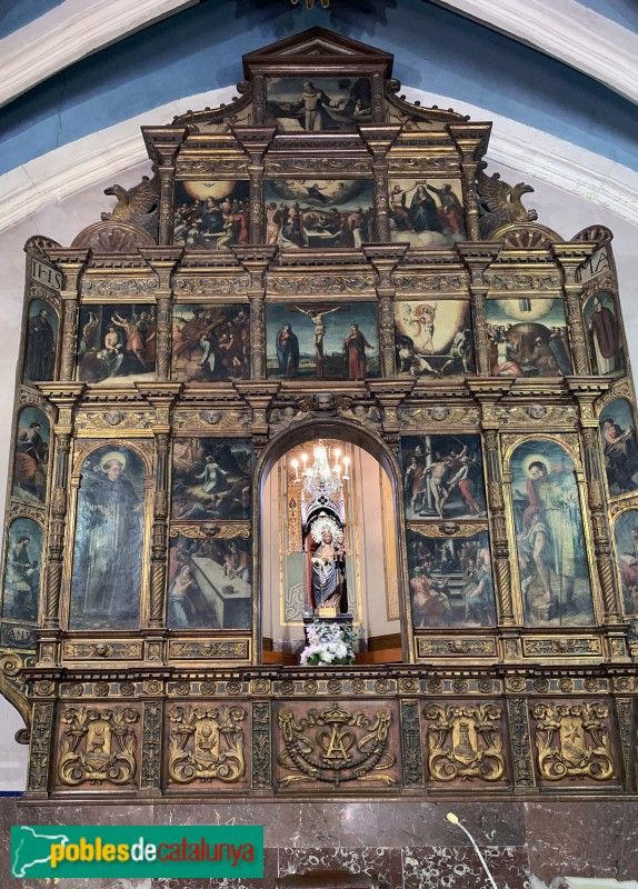 Vallmoll - Retaule renaixentista del Roser (Foto: Albert Esteves, 2019) Vallmoll - Retaule renaixentista del Roser