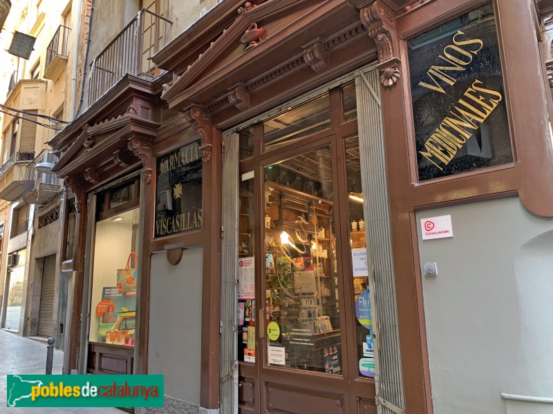 Valls - Farmàcia Viscasillas (Foto: Albert Esteves, 2019) Valls - Farmàcia Viscasillas