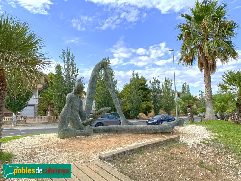 L'Ampolla - Escultura <i>El lector de l'Odissea</i>