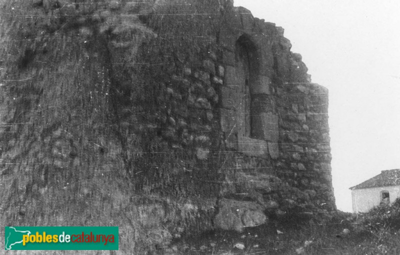 L'Aldea - Torre de l'Ermita, abans de la reconstrucció (Foto: Antoni Gallardo -Arxiu fotogràfic C.E.C.-, 1936) L'Aldea - Torre de l'Ermita, abans de la reconstrucció