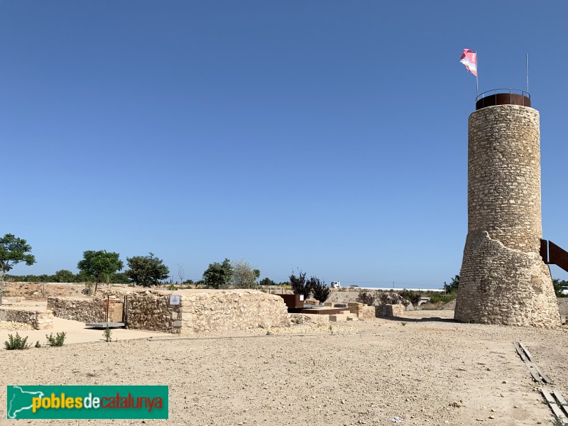 L'Aldea - Cisterna medieval i torre de la Candela (Foto: Albert Esteves, 2019) L'Aldea - Cisterna medieval i torre de la Candela